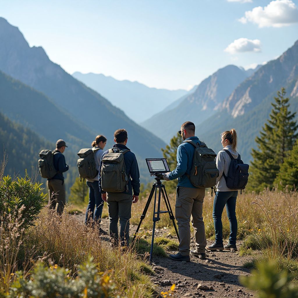 Conservationists in the field