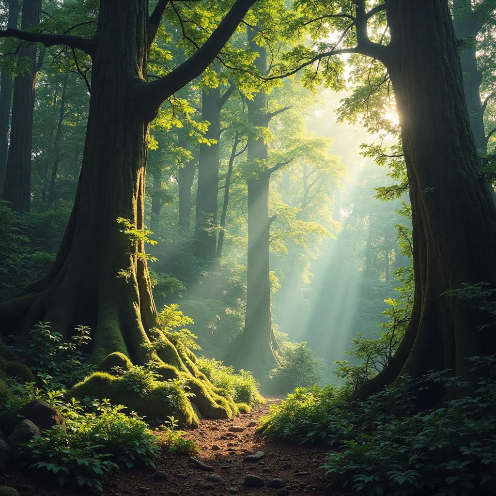 Pristine forest ecosystem